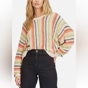 Billabong Women's Colorful Striped Sweater